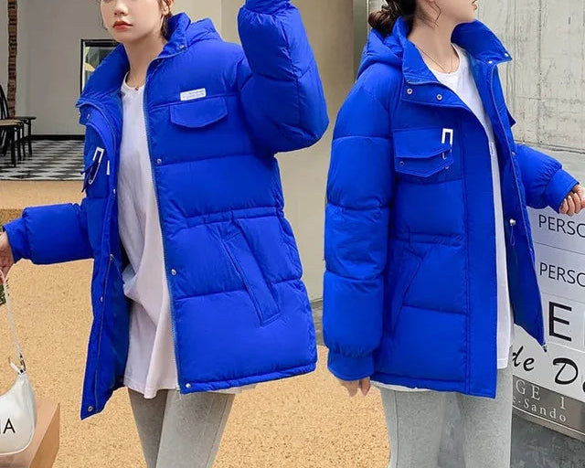 Manteau d'hiver à capuche pour femme