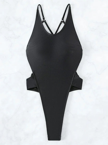 Maillot de bain une pièce, extrême, string, monokini, croisé, dos nu, diamant, coupe haute, pour femmes