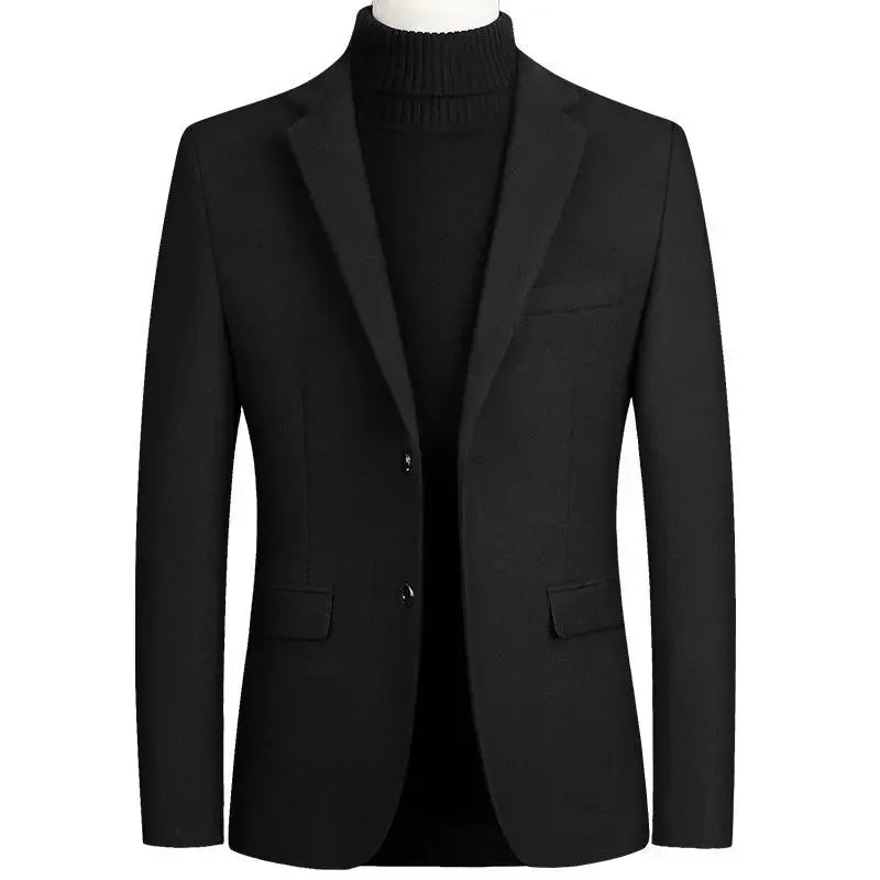 Blazer en laine à manches longues pour homme