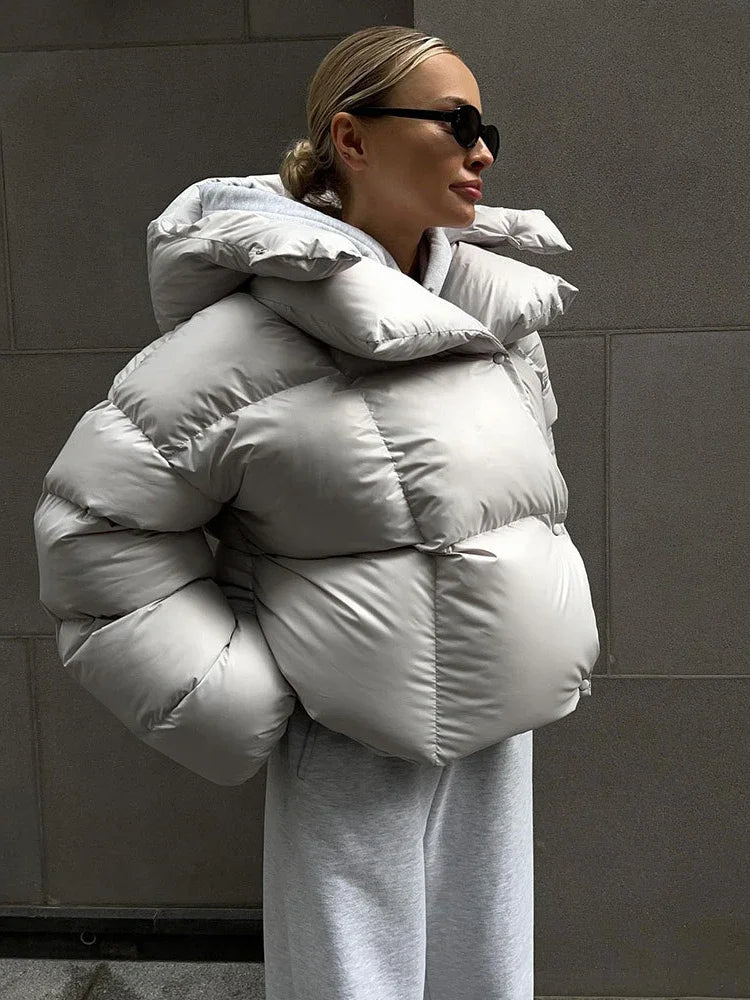 Parkas optiques pour femmes, haut à manches longues