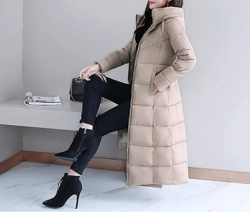 Parka d'hiver longue pour femme