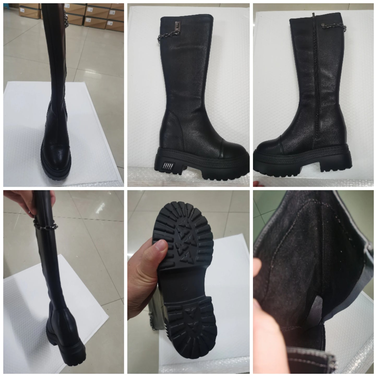 Bottes mi-mollet en microcarence synthétique pour femme, chaussures à talons cachés, 10cm