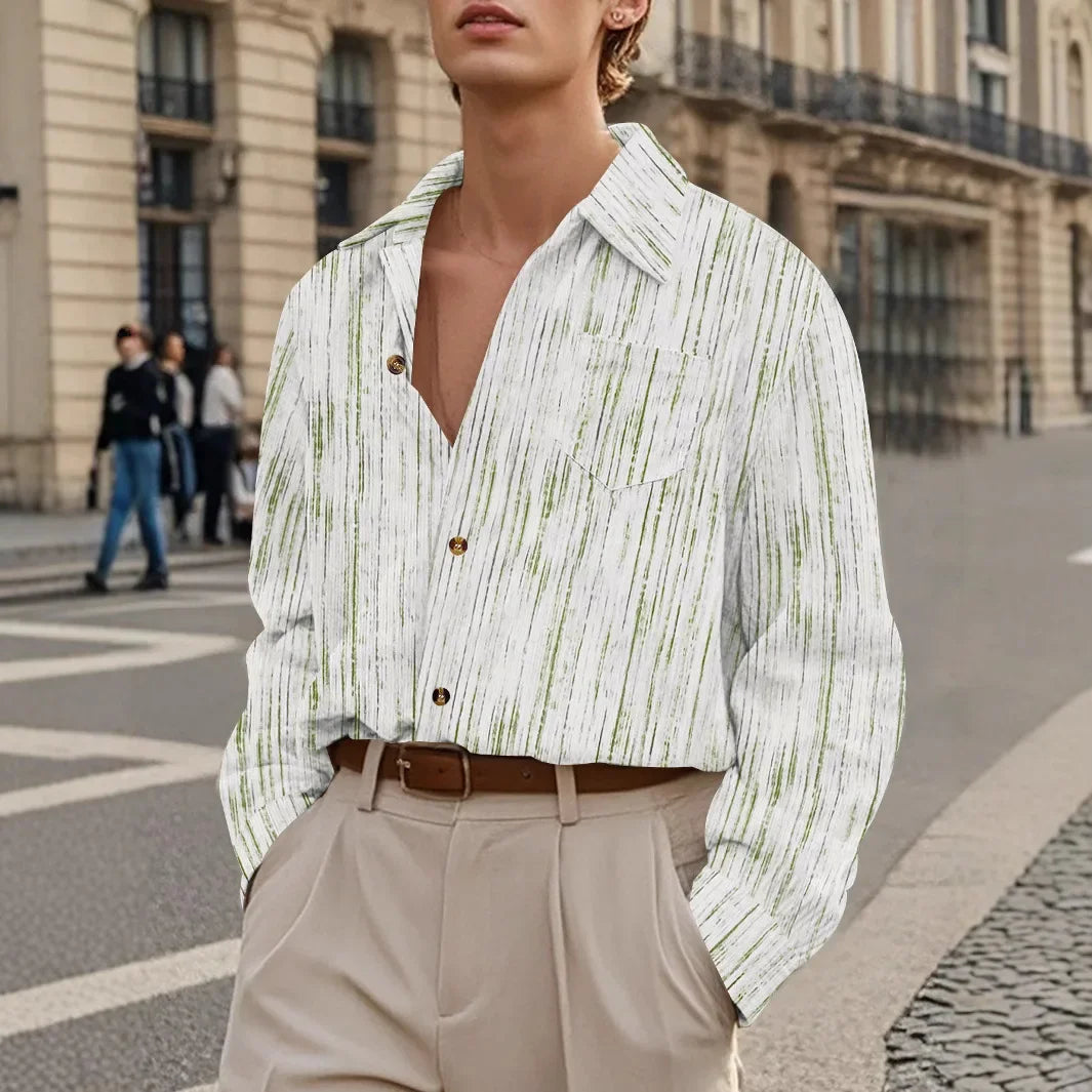 T-shirt à simple boutonnage pour homme