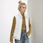 Doudoune courte rembourrée en coton pour femme