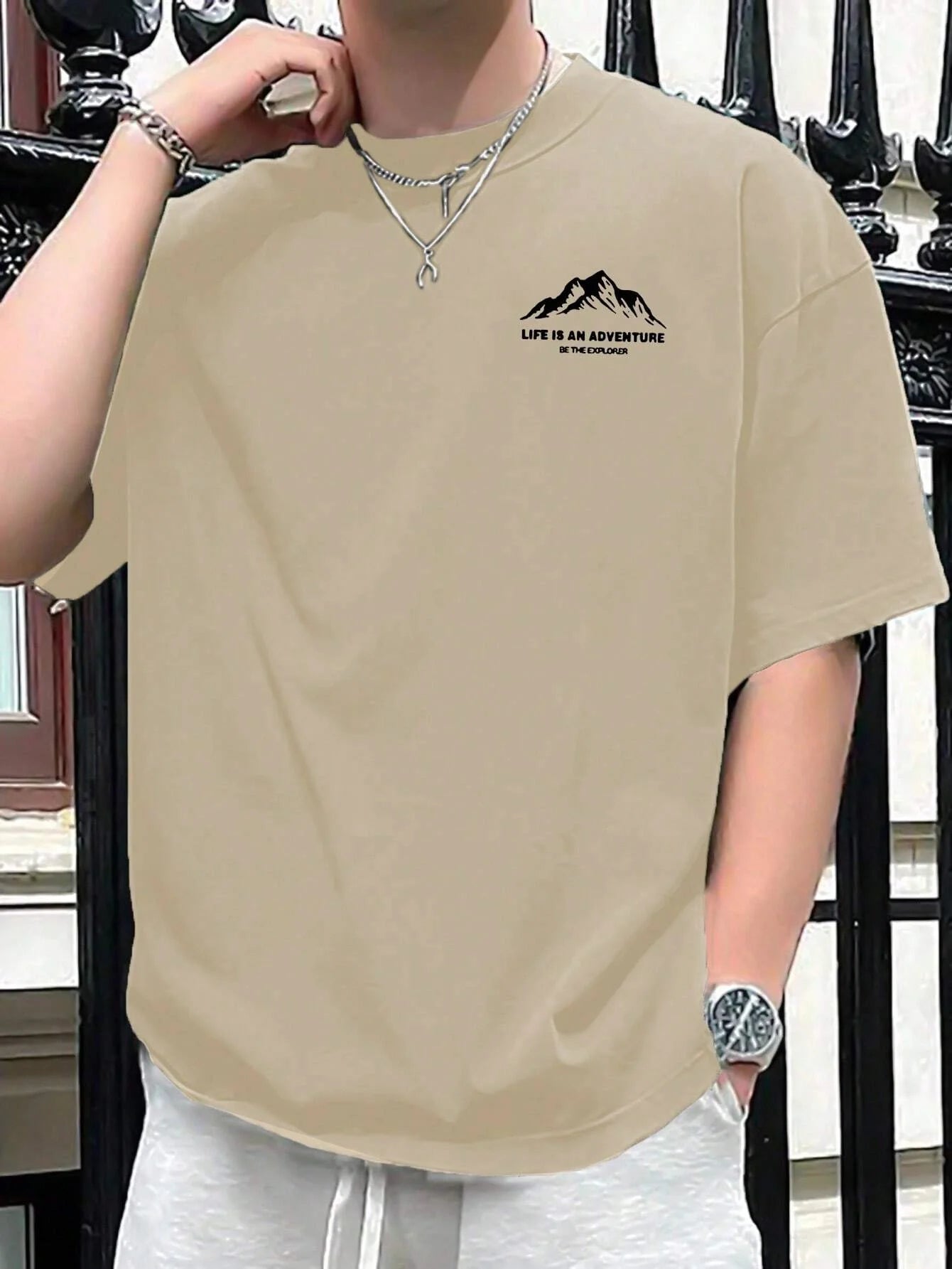 T-shirt 100% pur coton décontracté pour homme