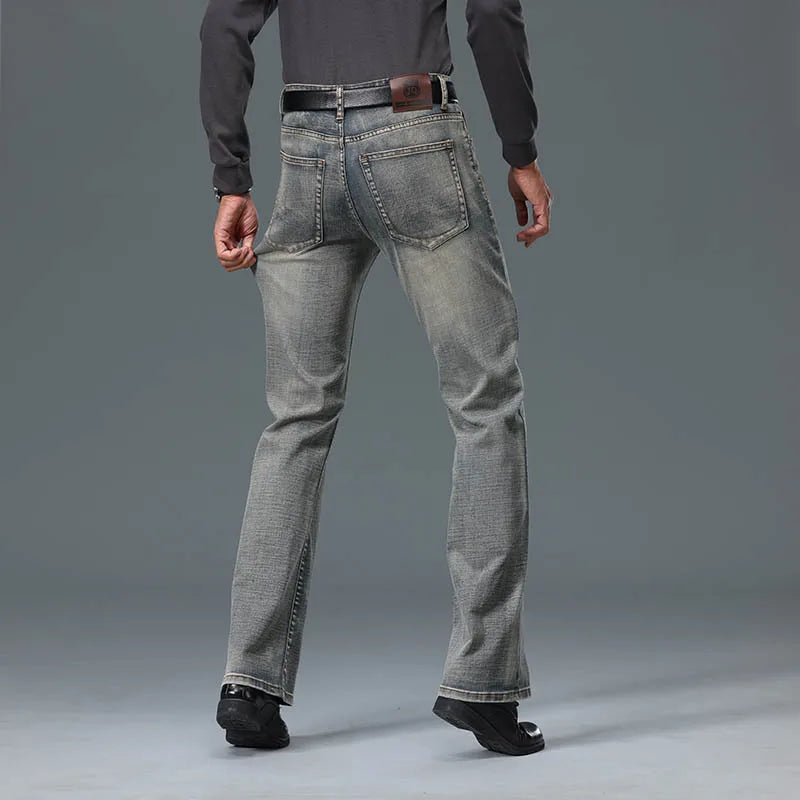 Jeans évasés en denim pour hommes