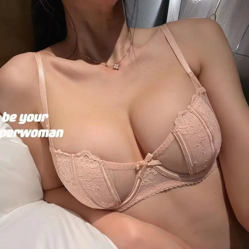 Soutien-gorge à armatures en dentelle française pour femme