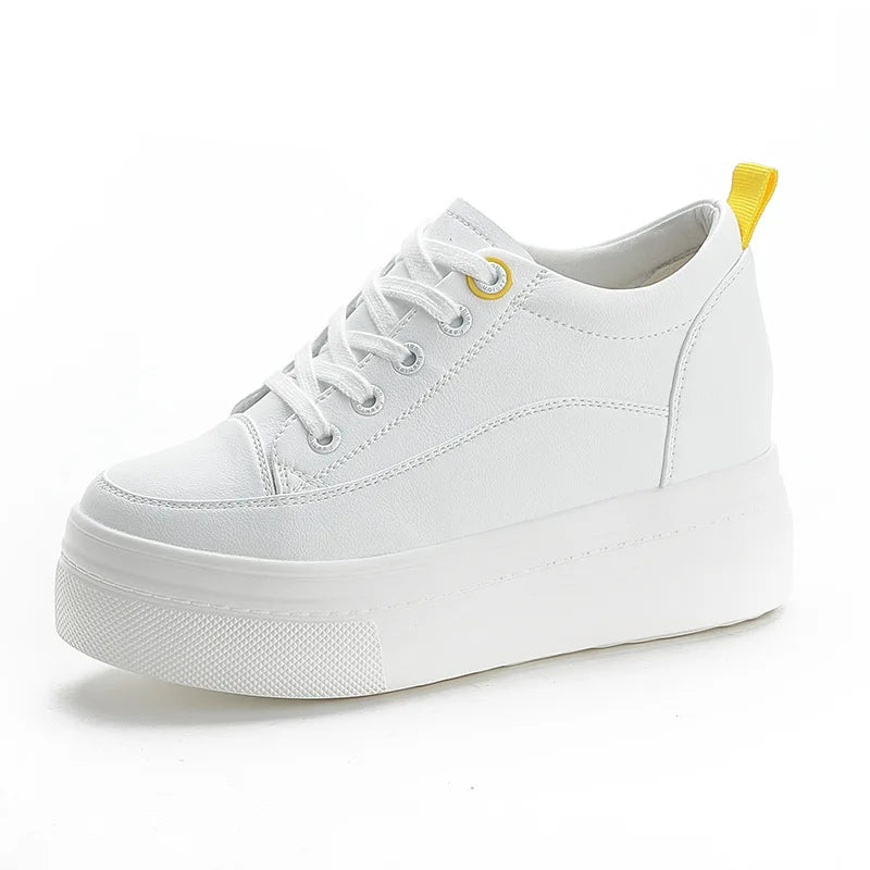 Baskets en cuir véritable pour femmes