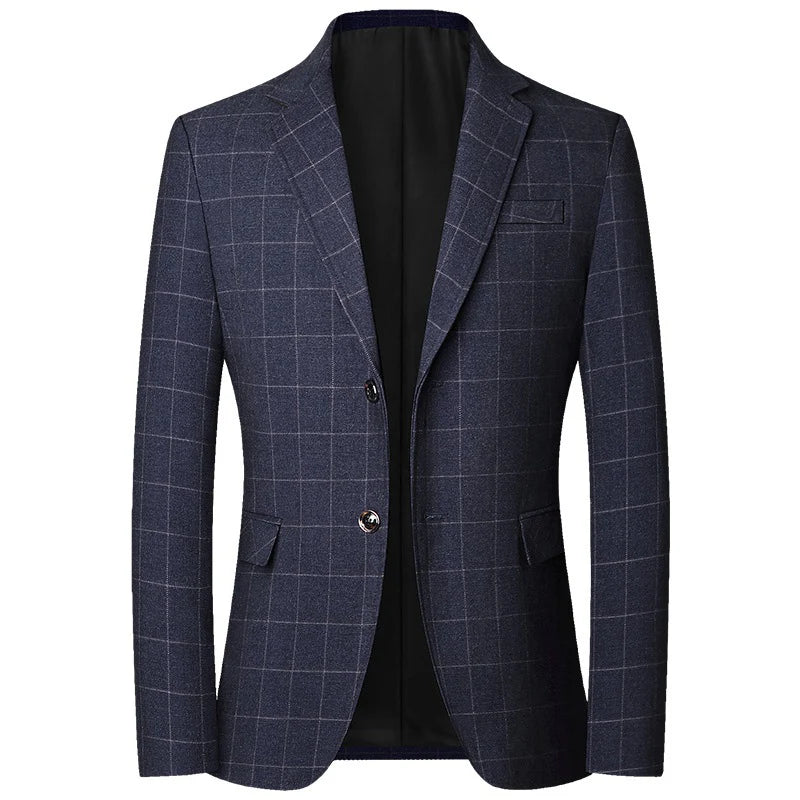 Blazers de costume simple boutonnage pour hommes