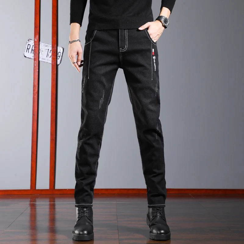 Jean slim en denim pour hommes