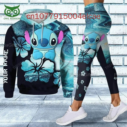 Ensemble sweat à capuche et Leggings Disney Stitch pour femme