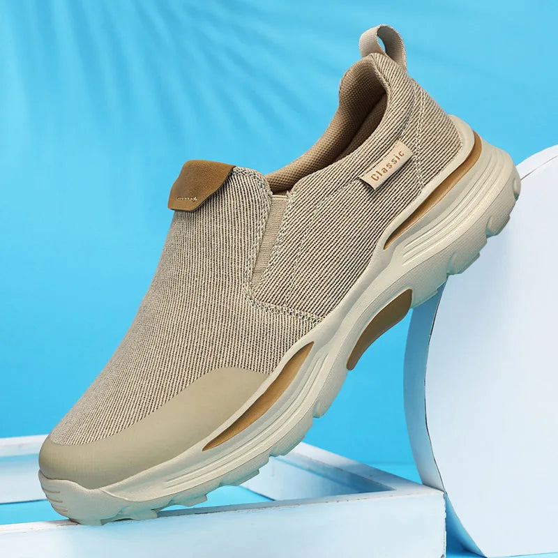 Chaussures plates en toile classiques pour hommes