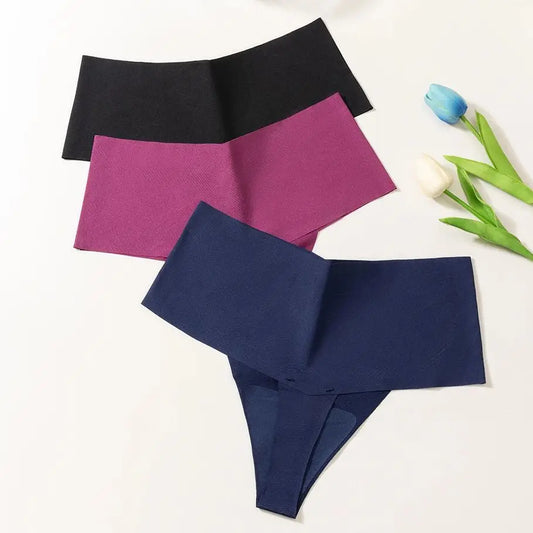 Lot de 2 culottes en soie glacée pour femme