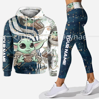 Ensemble sweat à capuche et Leggings Disney Yoda pour femme