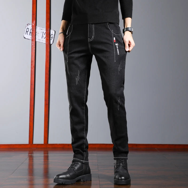 Jean slim en denim pour hommes