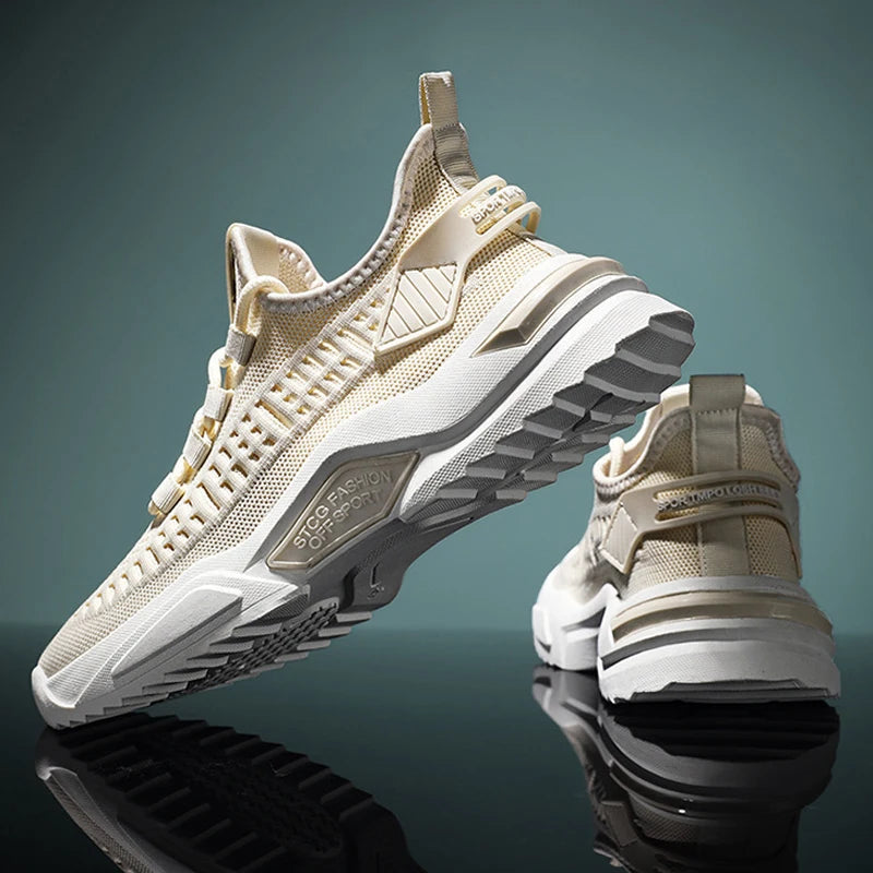 Baskets tendance en maille pour hommes