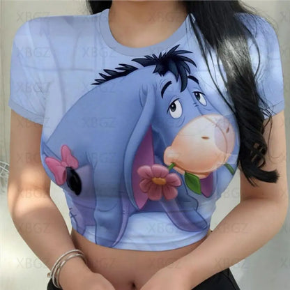 T-shirt Disney Winnie l'ourson pour femmes haut court