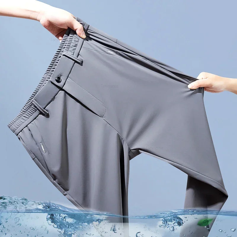 Pantalon d'été en soie glacée pour hommes