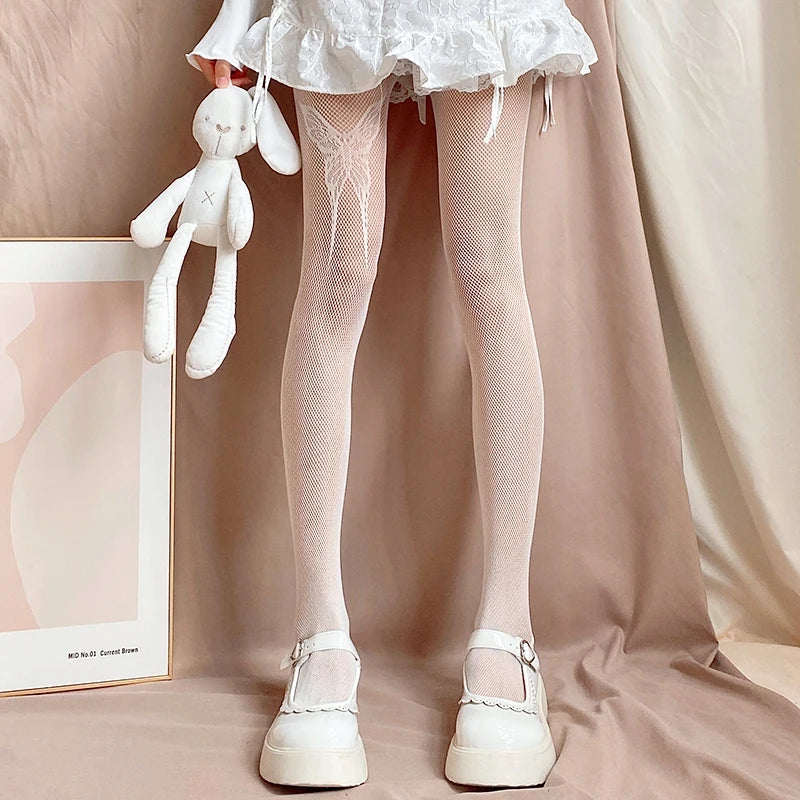 Bas gothiques en résille Lolita pour femmes