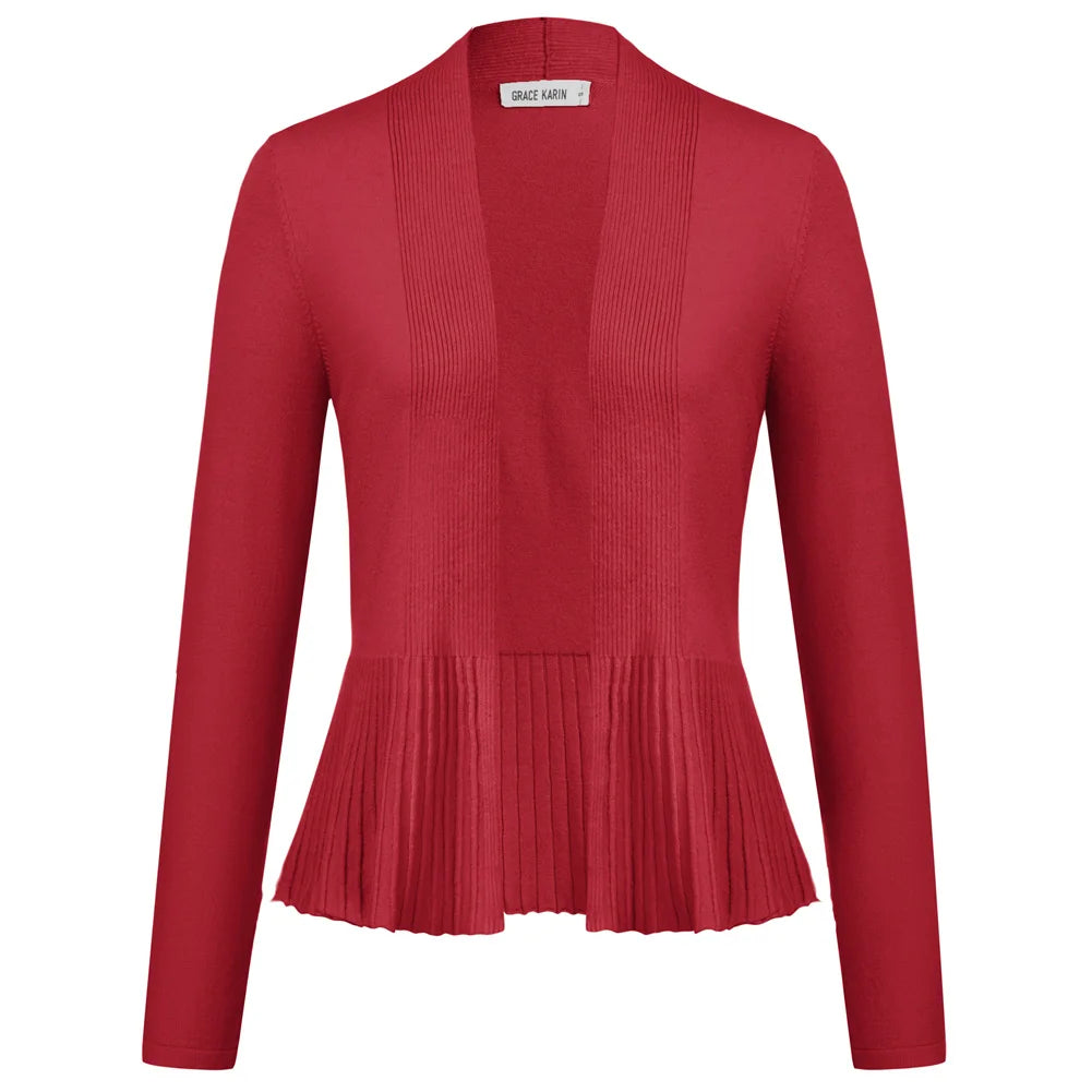 Manteau trapèze décontracté à manches longues pour femmes