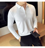 Polo à manches longues pour hommes