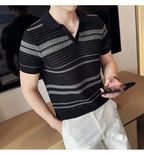 Polo tricoté pour hommes