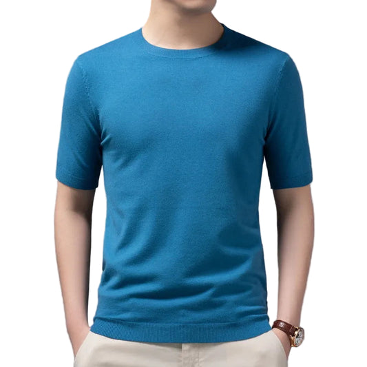 T-shirt en laine mérinos ultrafine pour hommes