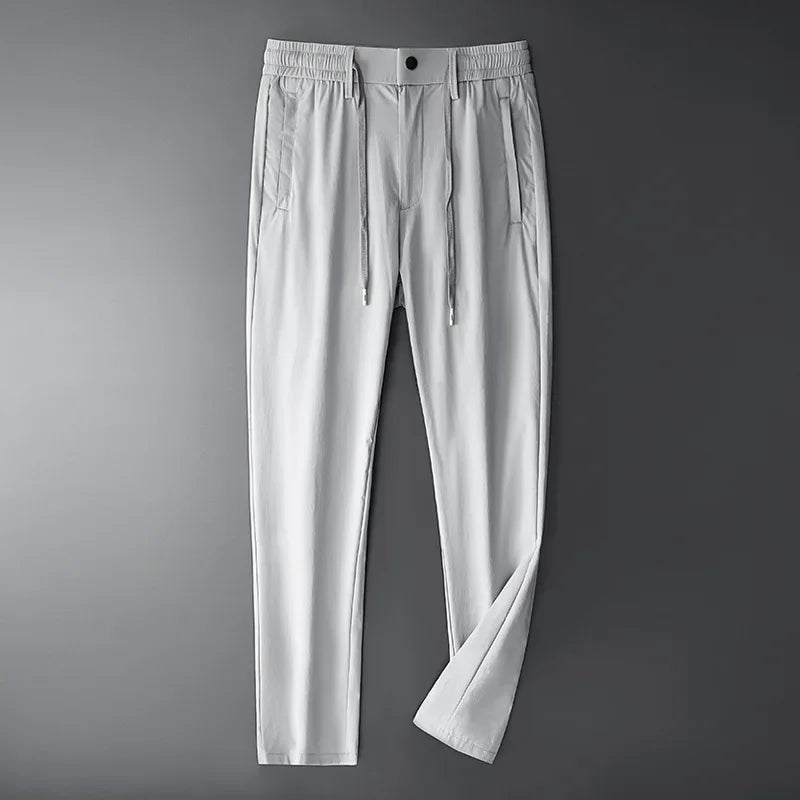 Pantalon décontracté à fermeture éclair pour hommes