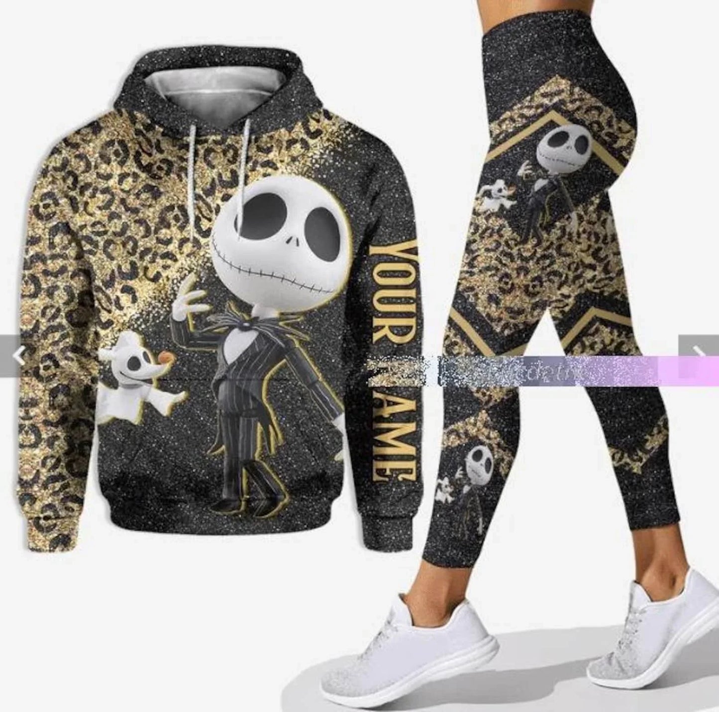 Ensemble sweat à capuche et Leggings Disney Cauchemar avant Noël Sally pour femme