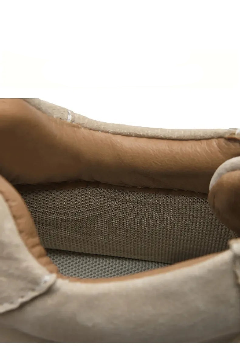 Baskets montantes en cuir souple pour hommes