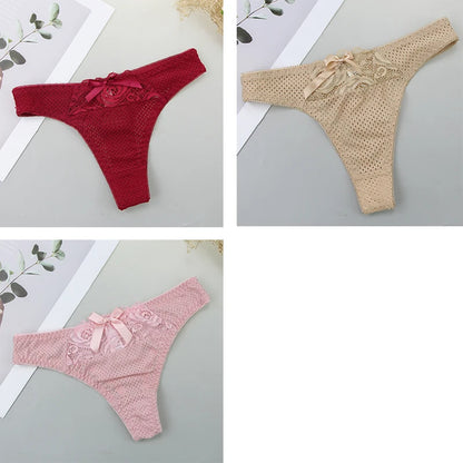 Culottes en coton 3 pièces taille basse pour femmes