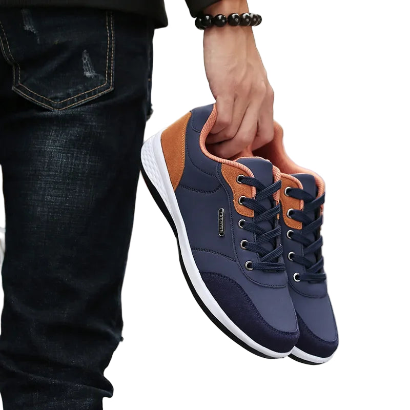 Baskets tendance en cuir pour hommes