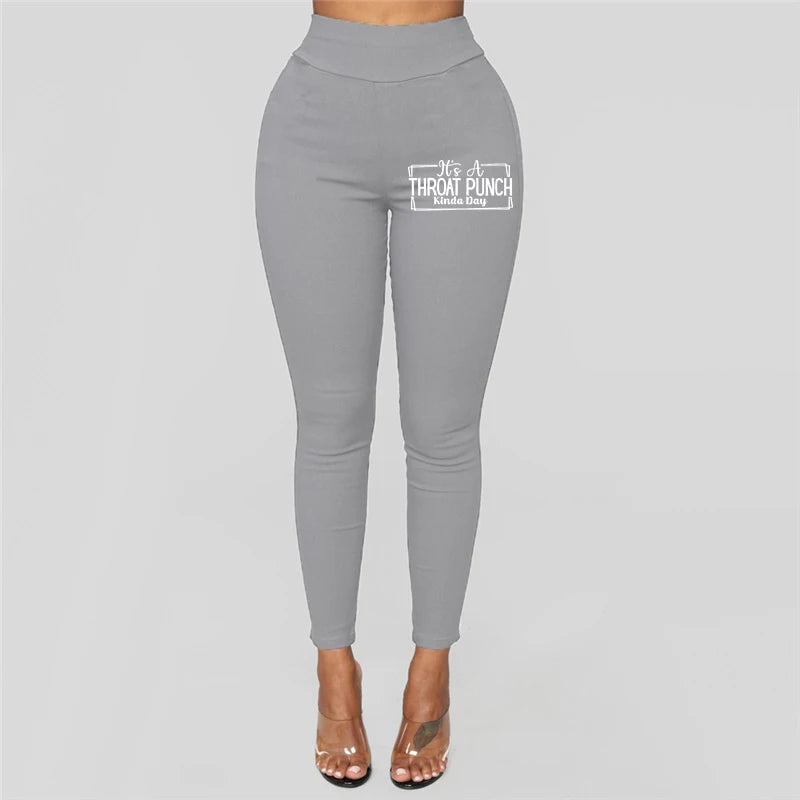 Pantalon crayon taille haute pour femme