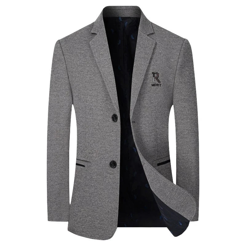 Blazer simple boutonnage pour hommes