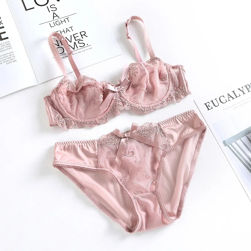 Ensemble de lingerie transparente pour femmes