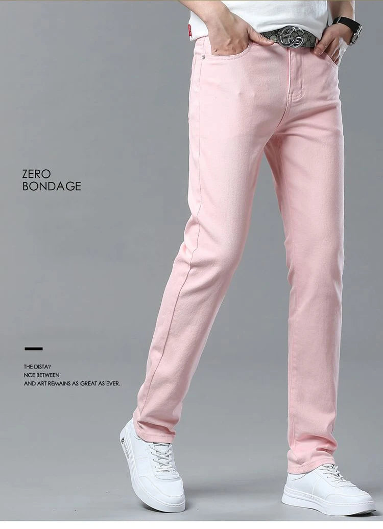 Jean skinny extensible décontracté pour hommes