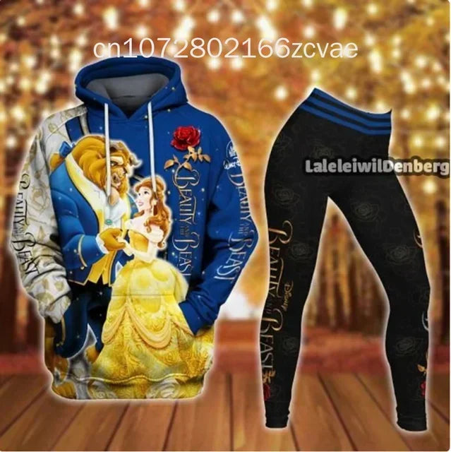 Ensemble sweat à capuche et Leggings Ariel Duck pour femme