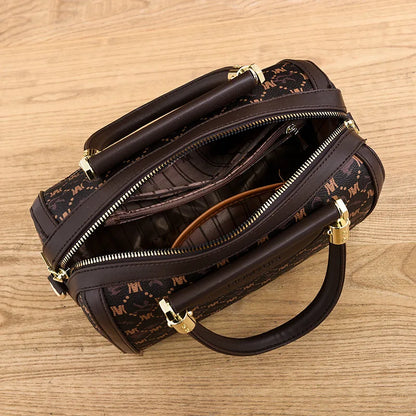 Sac à bandoulière en cuir imprimé pour femmes