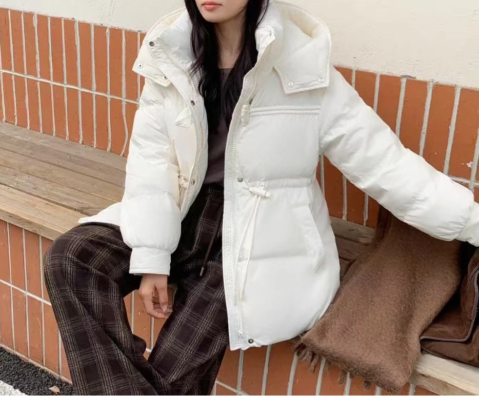 Doudoune d'hiver à capuche pour femme