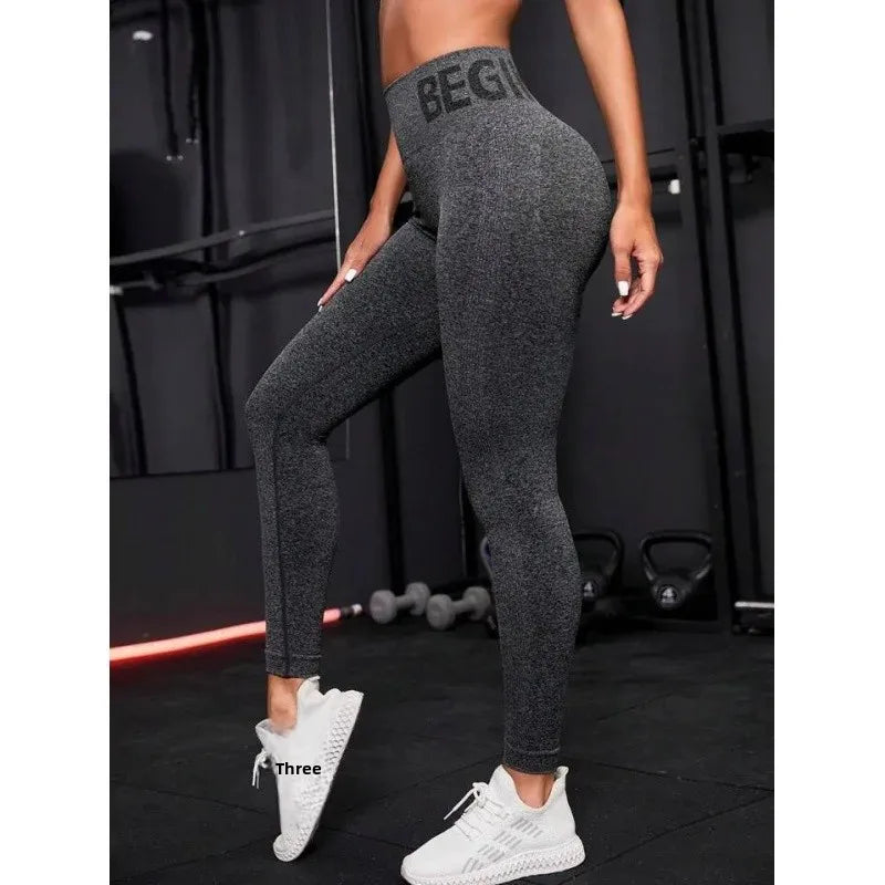 Leggings amincissants de couleur unie pour femmes