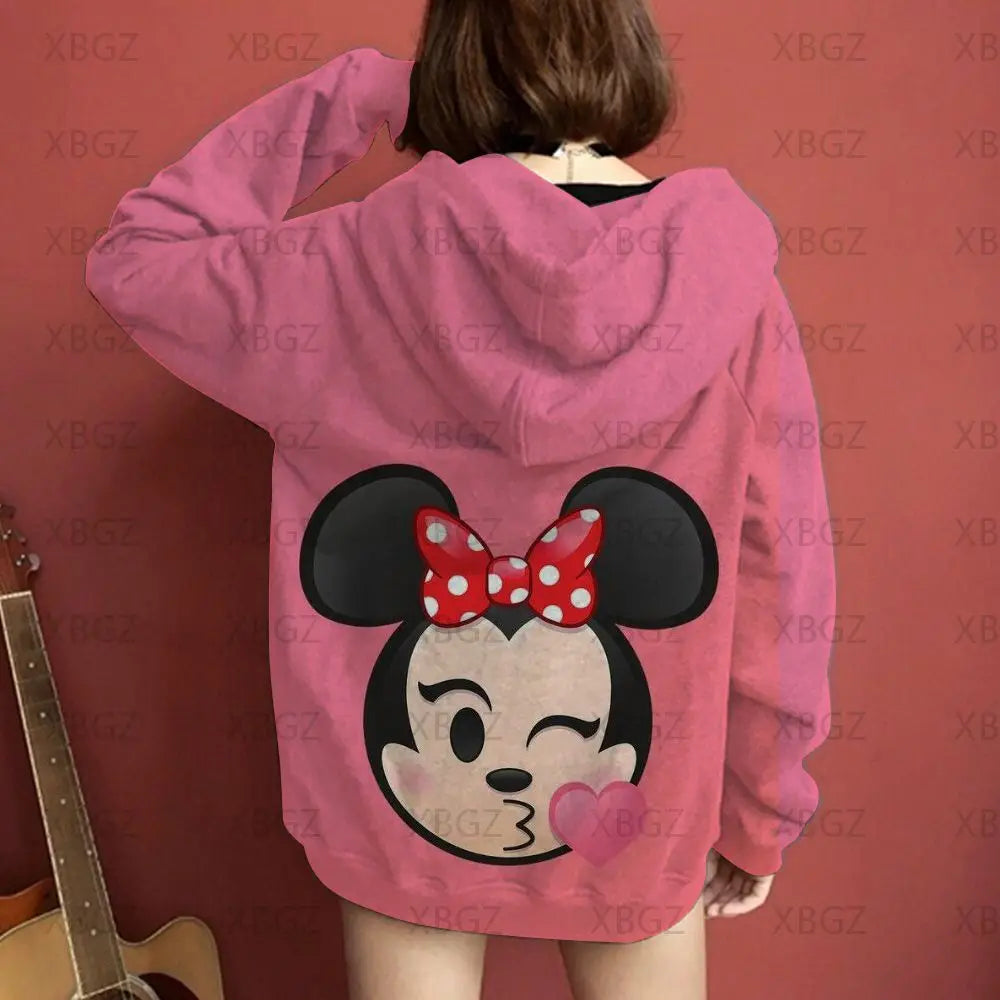 Sweat-shirt à capuche pour femme Mickey