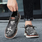 Chaussures décontractées rétro en denim pour hommes