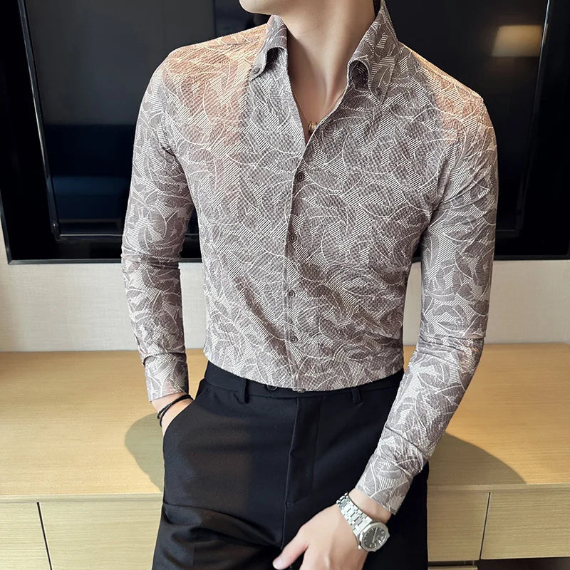 Chemise imprimée pour hommes