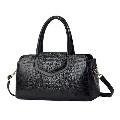 Sac à main motif crocodile pour femme