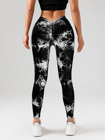 Leggings de yoga taille haute en élasthanne pour femmes