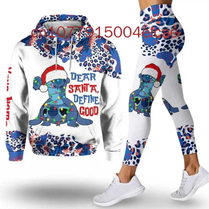 Ensemble sweat à capuche et Leggings Disney Stitch pour femme