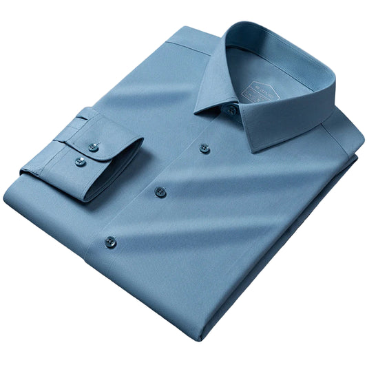 Chemise blanche à manches longues pour hommes