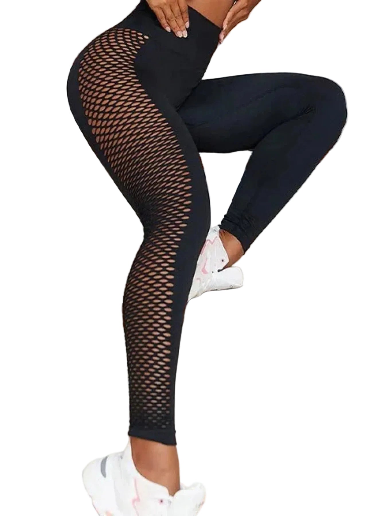 Leggings ajouré sur le côté pour femmes