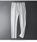 Pantalon décontracté à fermeture éclair pour hommes