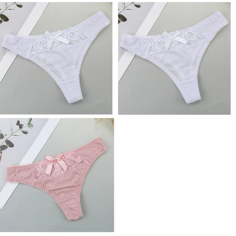 Culottes en coton 3 pièces taille basse pour femmes